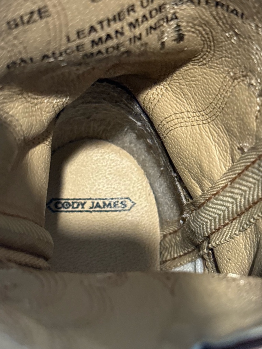 Cody James Western Boots Boys Youth Size 3 D Leather Brown Almond Toe 43134C - Picture 10 of 10